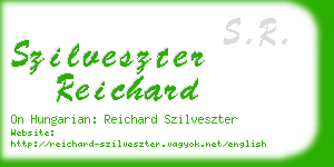 szilveszter reichard business card